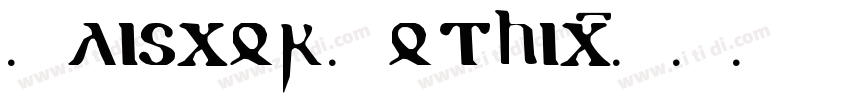 Gliscor Gothic字体转换